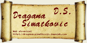 Dragana Simatković vizit kartica
